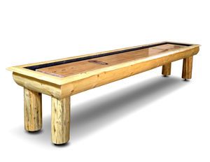 9' Hudson Ponderosa Log Style Shuffleboard Table