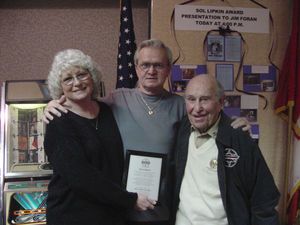 2001 Sol Lipkin Award Recipient - Jim Foran