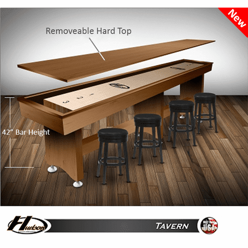 16' Hudson Tavern Style Shuffleboard Table