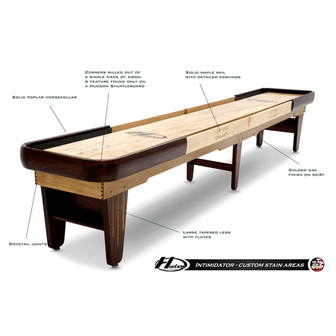 9' Hudson Intimidator Shuffleboard Table