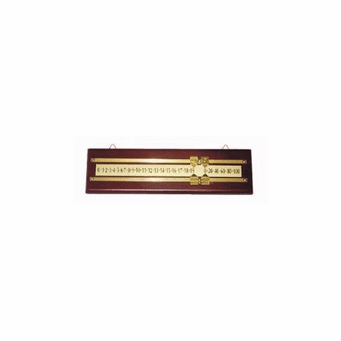 Manual Table Shuffleboard Score Keeper - Wood With Mahogany Finish
