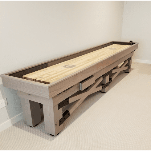 12' Champion Rustic Shuffleboard Table