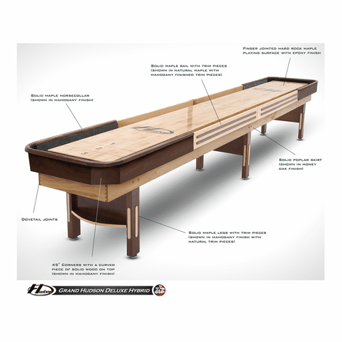 9' Grand Hudson Deluxe Hybrid Shuffleboard Table