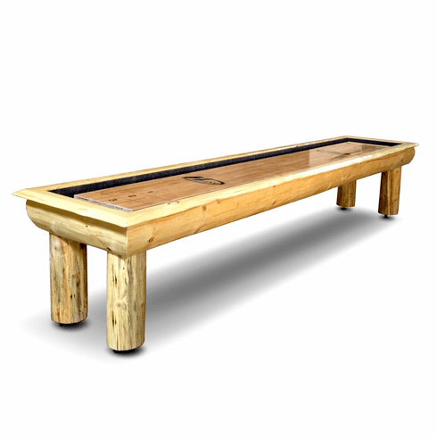 9' Hudson Ponderosa Log Style Shuffleboard Table