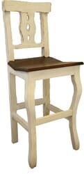 Cantina Rustic Bar Stool White Cantina Rustic Bar Stool White