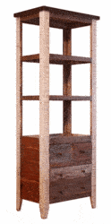 Aspen Antique Multi Color Bookcase Aspen Antique Multi Color Bookcase