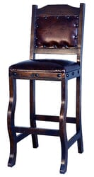 Granada Rustic Leather Bar Stool Tall Granada Rustic Leather Bar Stool Tall