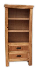 Sierra Rustic Lodge Bookcase With 2 Drawers Sierra Rustic Lodge Bookcase With 2 Drawers