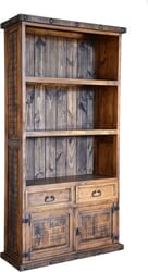 Old West Rustic Bookcase w/ Cabinets Old West Rustic Bookcase w/ Cabinets