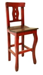 Cantina Rustic Bar Stool Red Cantina Rustic Bar Stool Red