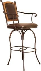 Valencia Swivel Leather Bar Stool w/ Arms Valencia Swivel Leather Bar Stool w/ Arms