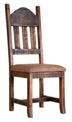 Old West Rustic Dining Chair W/ Cushion Old West Rustic Dining Chair W/ Cushion