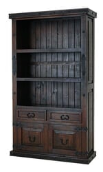 Granada Rustic Bookcase W/ Cabinet Doors Granada Rustic Bookcase W/ Cabinet Doors