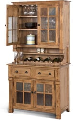 Arizona Rustic Oak Hutch and Buffet Set Arizona Rustic Oak Hutch and Buffet Set