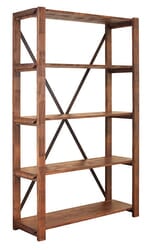 Sierra Rustic Open Bookcase W/ 5 Shelves Sierra Rustic Open Bookcase W/ 5 Shelves