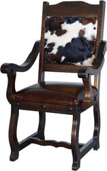 Granada Rustic Cowhide Dining Arm Chair Granada Rustic Cowhide Dining Arm Chair