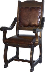 Granada Rustic Leather Dining Arm Chair Granada Rustic Leather Dining Arm Chair
