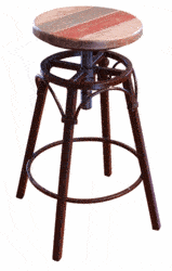 Aspen Antique Multi Color Swivel Barstool Aspen Antique Multi Color Swivel Barstool