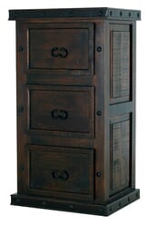 Granada Rustic 3 Drawer File Cabinet Granada Rustic 3 Drawer File Cabinet