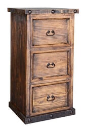 Old West Rustic 3 Drawer File Cabinet Old West Rustic 3 Drawer File Cabinet