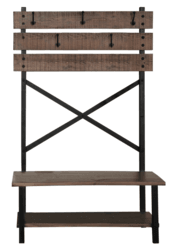 Sierra Rustic Hall Tree With Bench Sierra Rustic Hall Tree With Bench