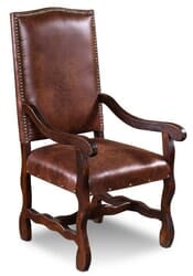 Laredo Leather Arm Dining Chair Laredo Leather Arm Dining Chair