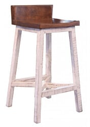 Puebla Rustic White Wash Bar Stool Puebla Rustic White Wash Bar Stool