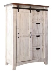 Puebla Rustic White Wash Chest Puebla Rustic White Wash Chest