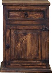 Peubla Rustic Night Stand Dark Stain R Peubla Rustic Night Stand Dark Stain R