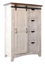 Puebla Rustic White Wash Chest Puebla Rustic White Wash Chest