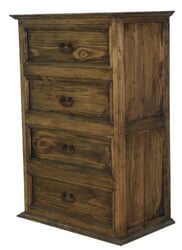 Sierra Leon Rustic 4 Drawer Chest Dark Stain Sierra Leon Rustic 4 Drawer Chest Dark Stain