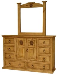 San Carlos Star Wood Dresser w/ Mirror Frame San Carlos Star Wood Dresser w/ Mirror Frame