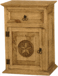 Rustic Star Night Stand L Rustic Star Night Stand L