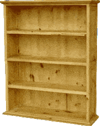 Puebla Rustic Wooden Bookcase Puebla Rustic Wooden Bookcase