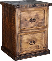 Old West Rustic 2 Drawer File Cabinet Old West Rustic 2 Drawer File Cabinet
