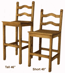 Rustic Ladderback Bar Stool Rustic Ladderback Bar Stool