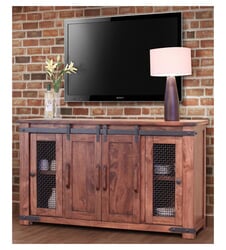 Parota Rustic 60" TV Stand W/ Cabinet Doors Parota Rustic 60" TV Stand W/ Cabinet Doors