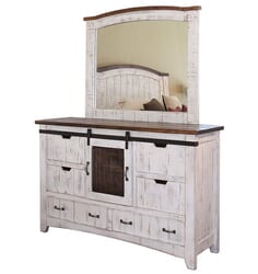 Puebla Rustic White Wash Dresser Puebla Rustic White Wash Dresser