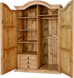 Corona Rustic Wardrobe Armoire R Corona Rustic Wardrobe Armoire R