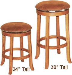 Arizona Rustic Oak Round Swivel Barstool Arizona Rustic Oak Round Swivel Barstool