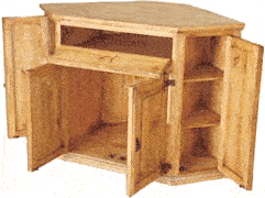 Santa Fe Wood Corner TV Stand Santa Fe Wood Corner TV Stand