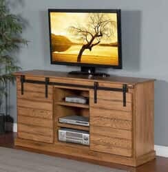 Arizona Rustic Oak Barn Door 65" TV Stand Arizona Rustic Oak Barn Door 65" TV Stand