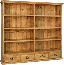 Santa Rita Rustic Wide Bookshelf Santa Rita Rustic Wide Bookshelf