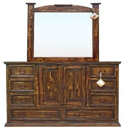 Santa Rosa Rustic Dresser & Mirror Santa Rosa Rustic Dresser & Mirror