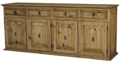 Saltillo Rustic Wood Credenza Ex. Large 82" Saltillo Rustic Wood Credenza Ex. Large 82"