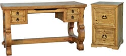 Santa Rita Writing Desk & File Cabinet Set Santa Rita Writing Desk & File Cabinet Set