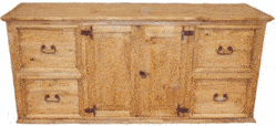Hidalgo Office Rustic Credenza With File Cabinets Hidalgo Office Rustic Credenza With File Cabinets