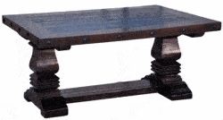 Granada Rustic Pedestal Coffee Table Granada Rustic Pedestal Coffee Table