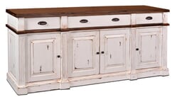 Merida Rustic White 80" Console or Buffet Table Merida Rustic White 80" Console or Buffet Table