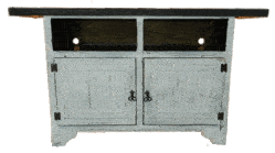 Taos Flat Screen 63" Antique White TV Stand Taos Flat Screen 63" Antique White TV Stand
